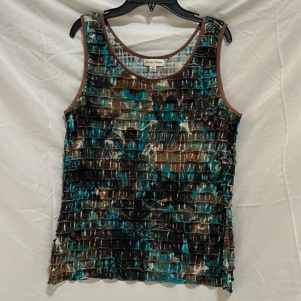 Ruffle Sleeveless Top